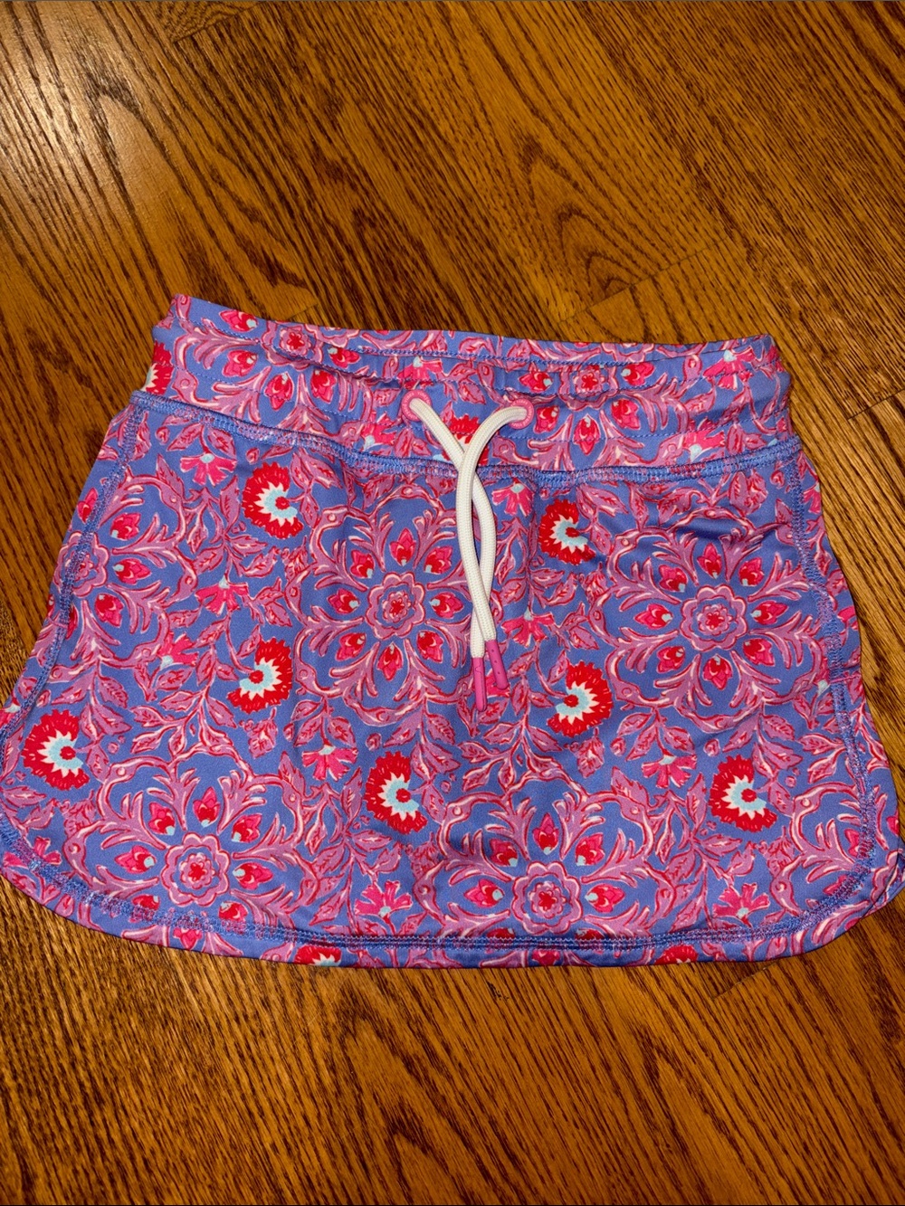 Vineyard Vines Pink & Purple Floral Drawstring skort